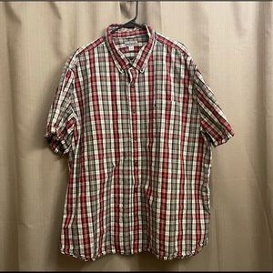 Men’s 4XL Carhartt Short Sleeve Plaid Button Down Shirt